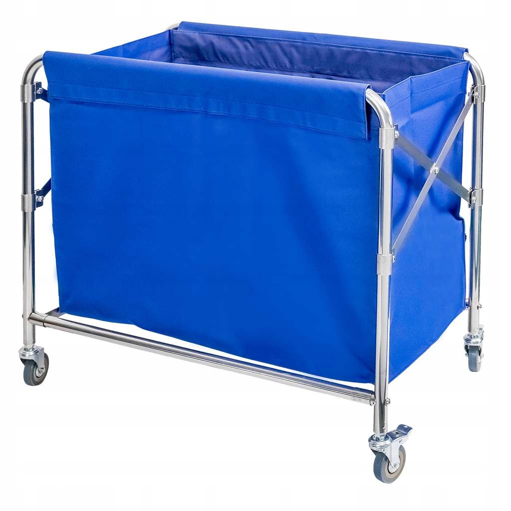 Vozík na prádlo Hotelový koš na prádlo na kolečkách 400L Skládací Mega-M