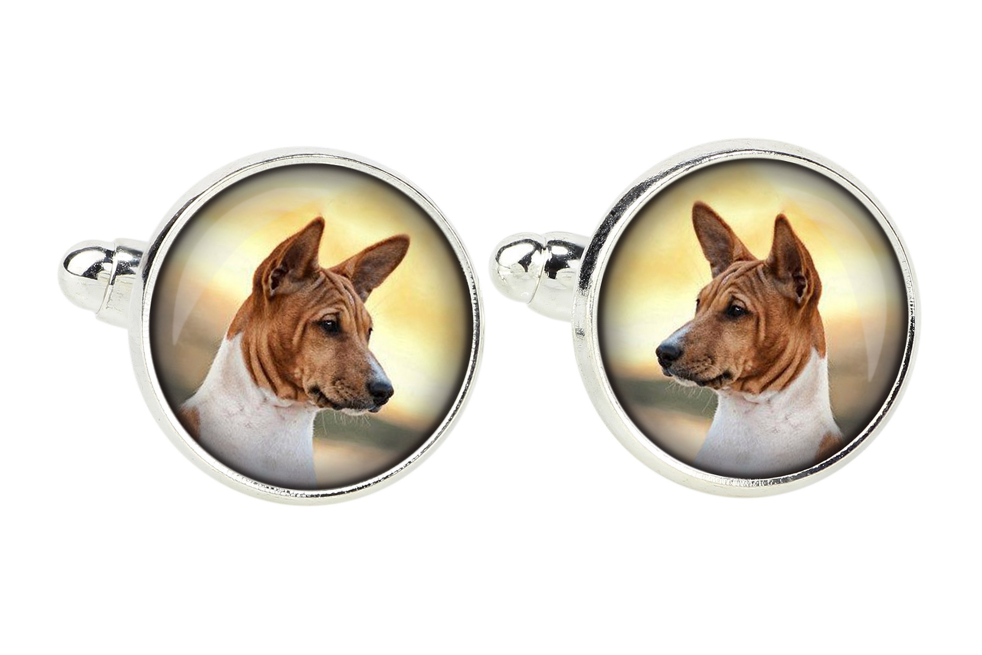 

Basenji Spinki do mankietów z Twoim zdjęciem foto