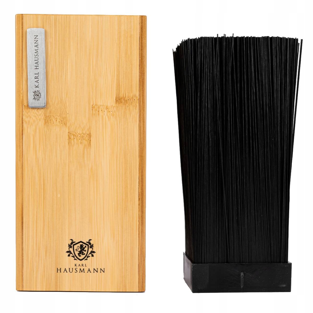 ZESTAW KOMPLET NOŻY STALOWYCH + BLOK BAMBUSOWY Linia Carlo