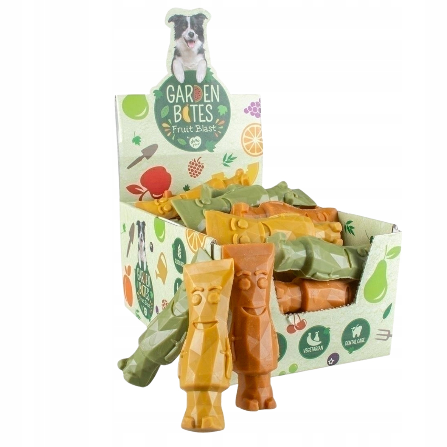 Levně Garden Bites Fruity Tonya Toothpaste L Veganská Pamlsek Tuby 14 cm 12 ks