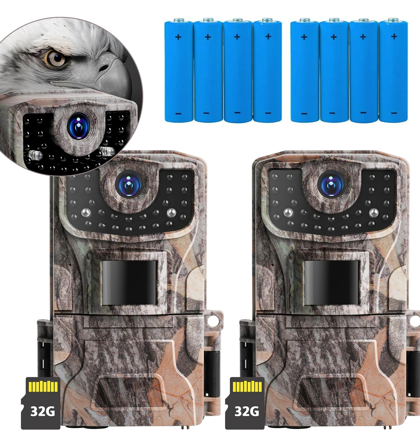 Fotopast Lesní Kamera 2K Full Hd Ir 850NM 36MPX 32 Gb 2KS