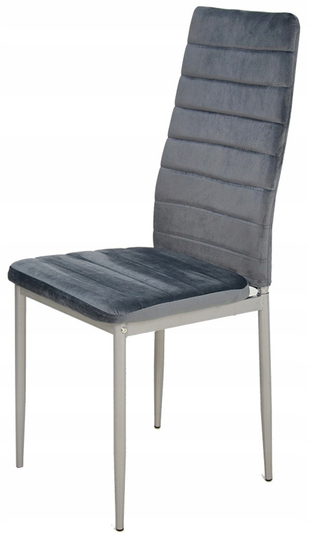 Rozsuwany stół do 200 cm i 8 SZARYCH krzeseł SALON Kolor korpusu stołu czarny