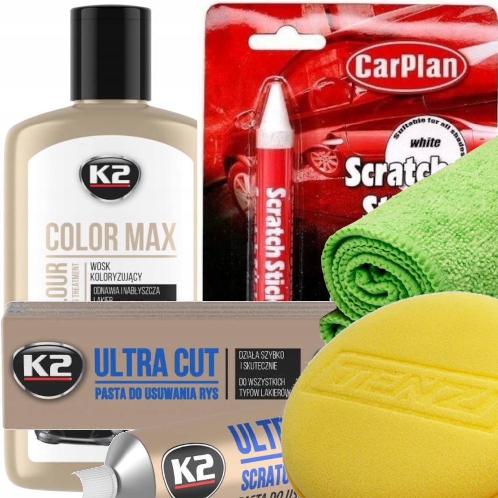 

Zestaw Wosk Kredka Pasta Do Usuwania Rys Na Rysy