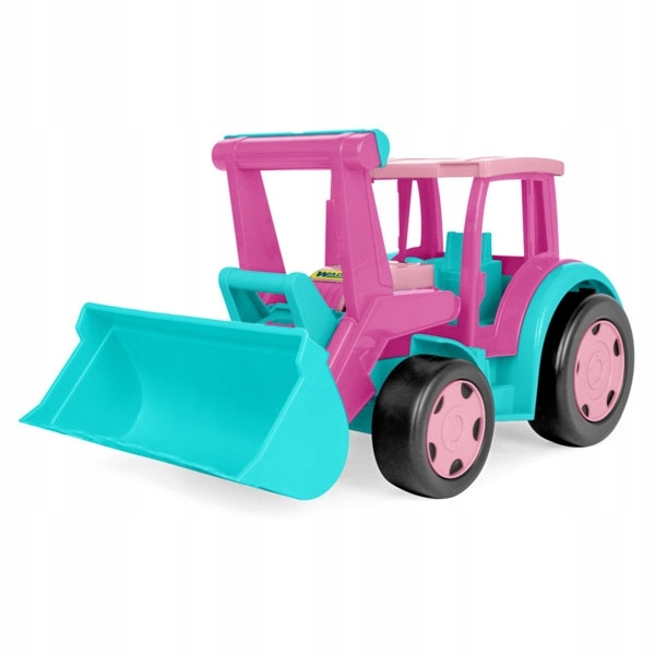 Wader Gigant traktor ładowarka różowy 66006 na Roczek