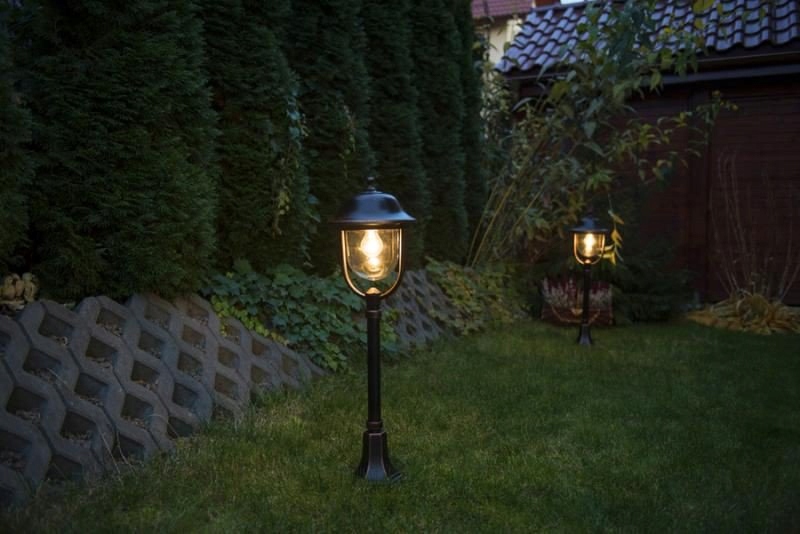 Klasyczna lampa elewacyjna ogrodowa kinkiet retro Zasilanie sieciowe