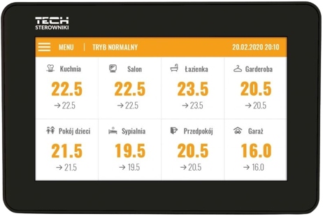 Tech Bezdrôtový Ovládací Panel M-8N Pre Lištu L-8E, Čierny