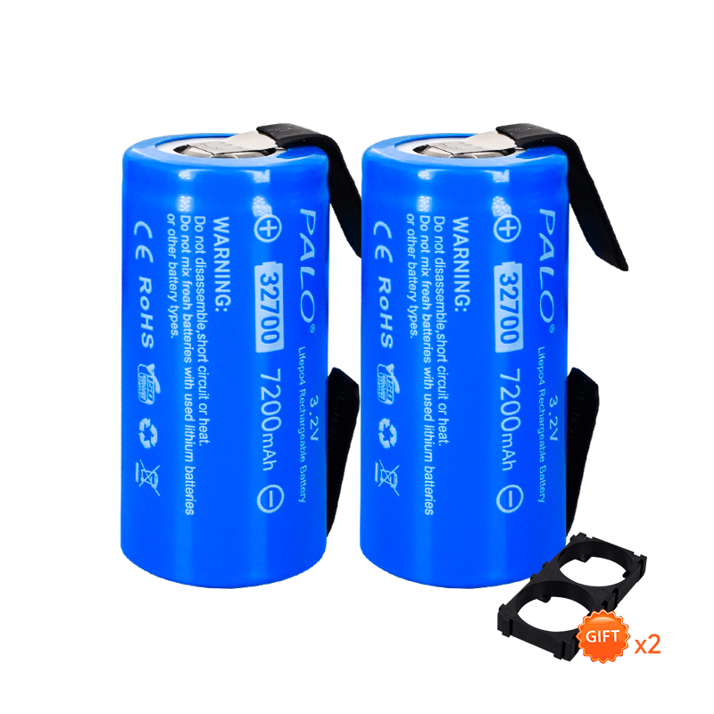 2 ks 32700 LiFePO4 Dobíjecí Baterie 32700 Článek 7200mAh Diy Niklový Pásek