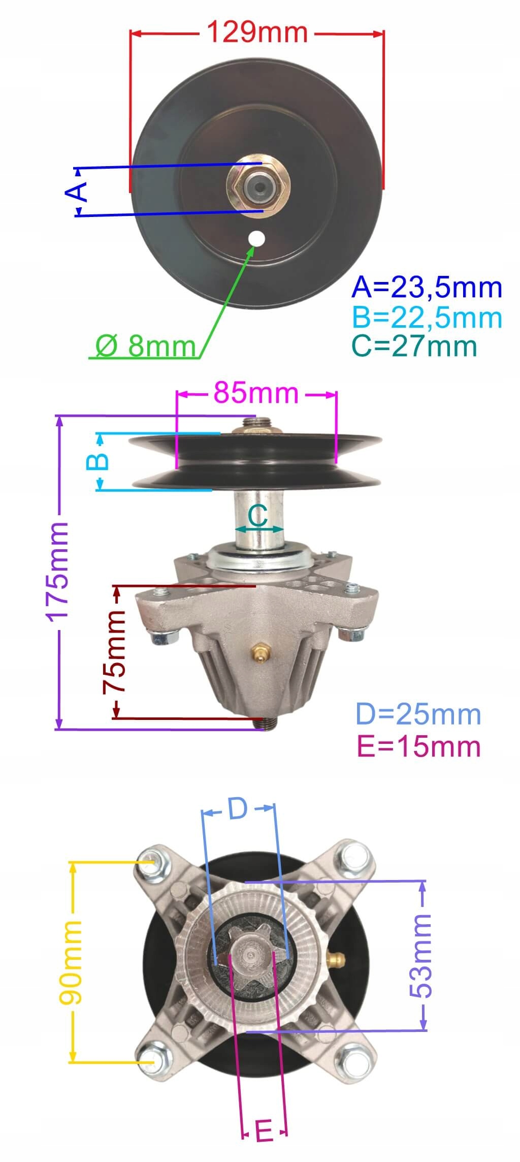 PIASTA NOŻA TRAKTORKA CUB CADET XT1-GT50 MTD 918-06980 618-06980