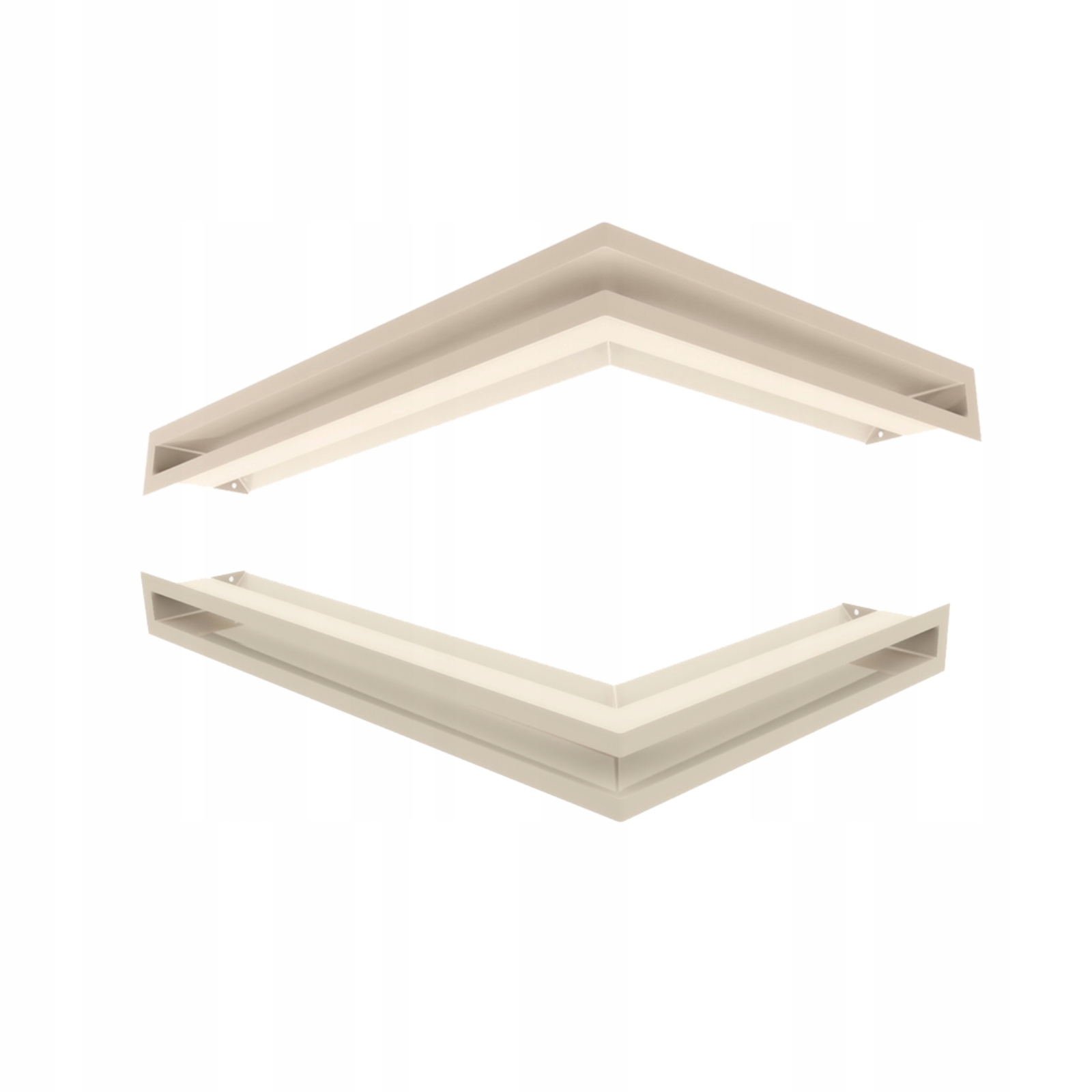 Krbová mriežka Kratki Luft Krémová 6x60x40 Pravá Ventilačná sada 2