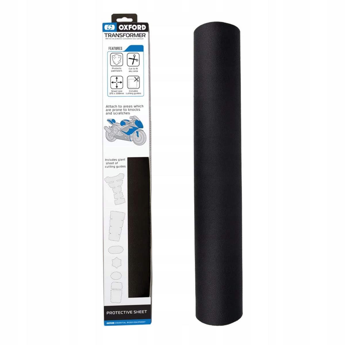 Oxford Naklejki Zabezpieczające Plastiki W Motocyklu Wymiary 375MM X 300MM
