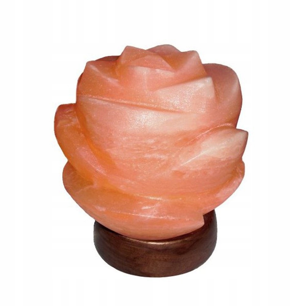 Dekorativní stolní solná lampička s květinami