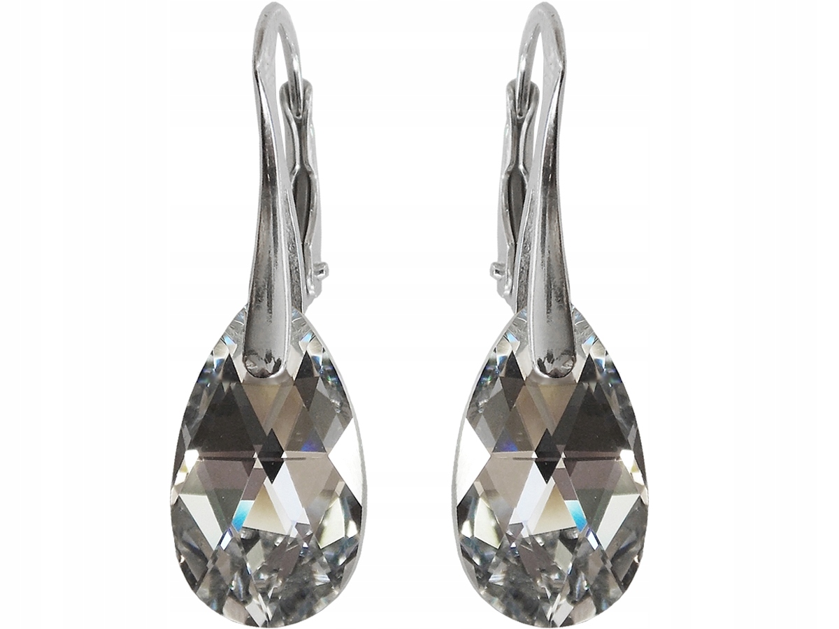 

Kolczyki Swarovski Migdał 16mm Crystal Cal