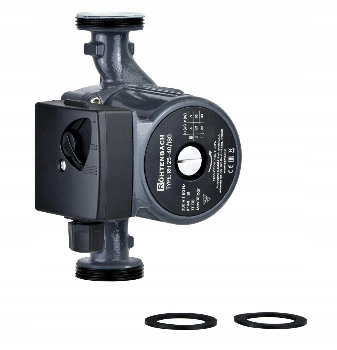 Cirkulačná obehová pumpa Rohtenbach Rh 25-80/180