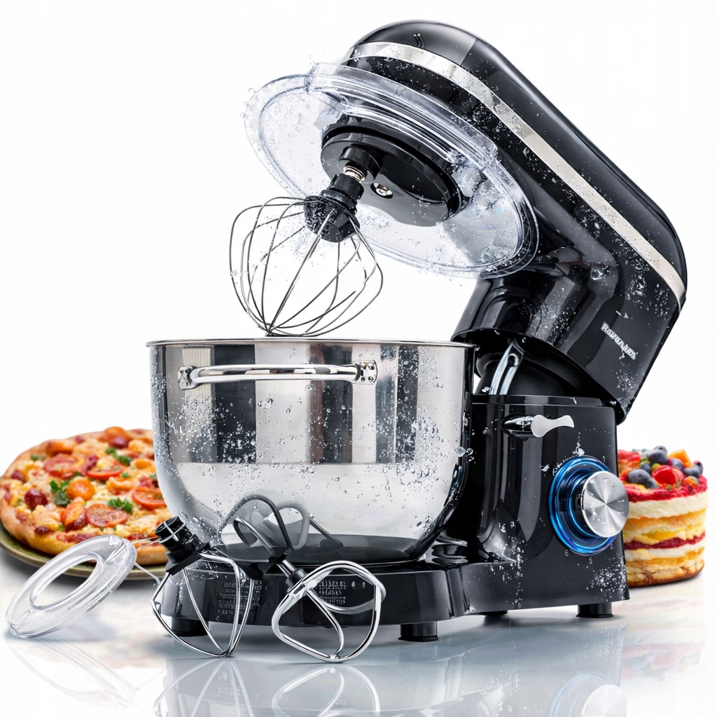 Robot Kuchenny Planetarny Mikser Z Misą Ravanson RP-2500BX Black 5.5L Power