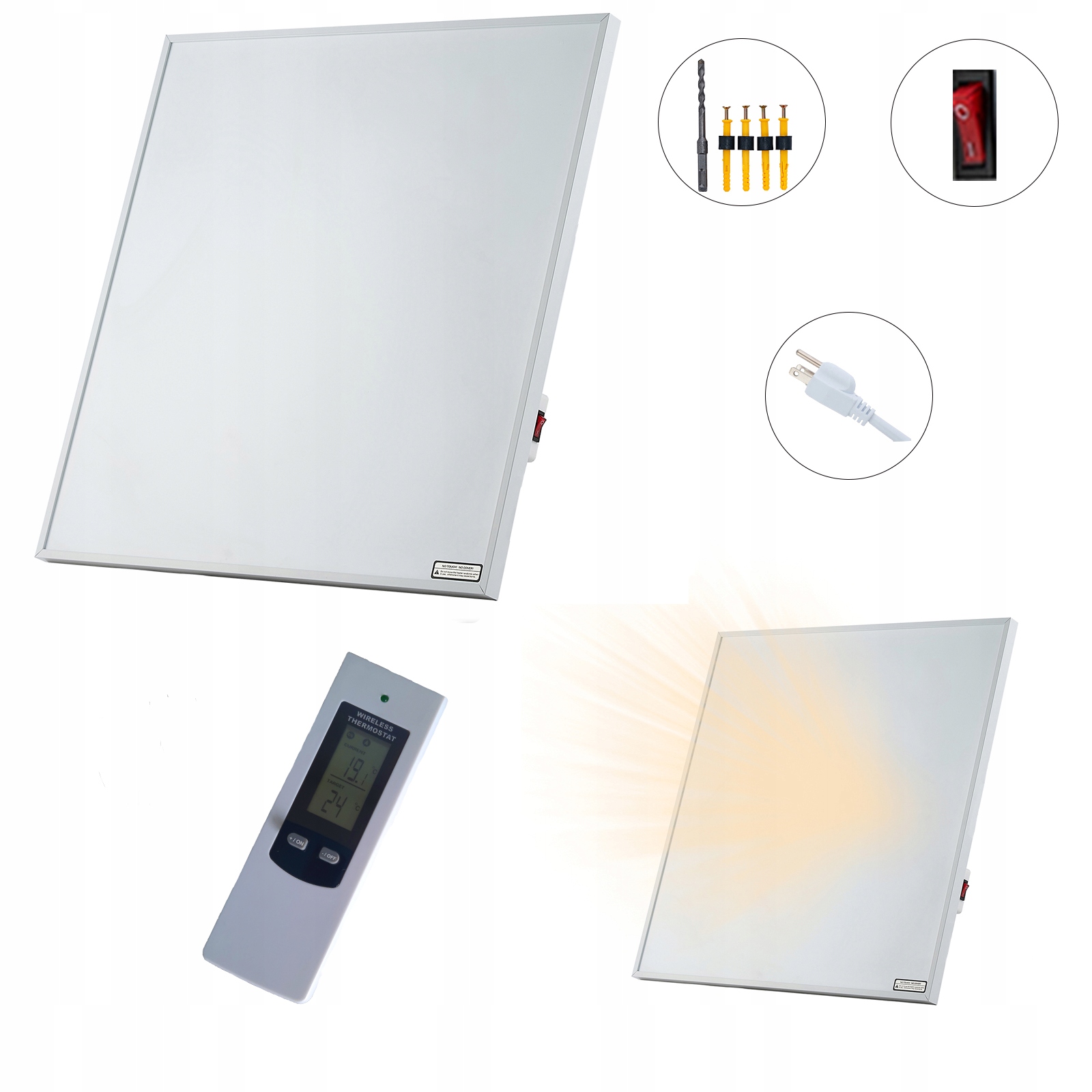 Grzejnik na podczerwień panel promiennik 1200W