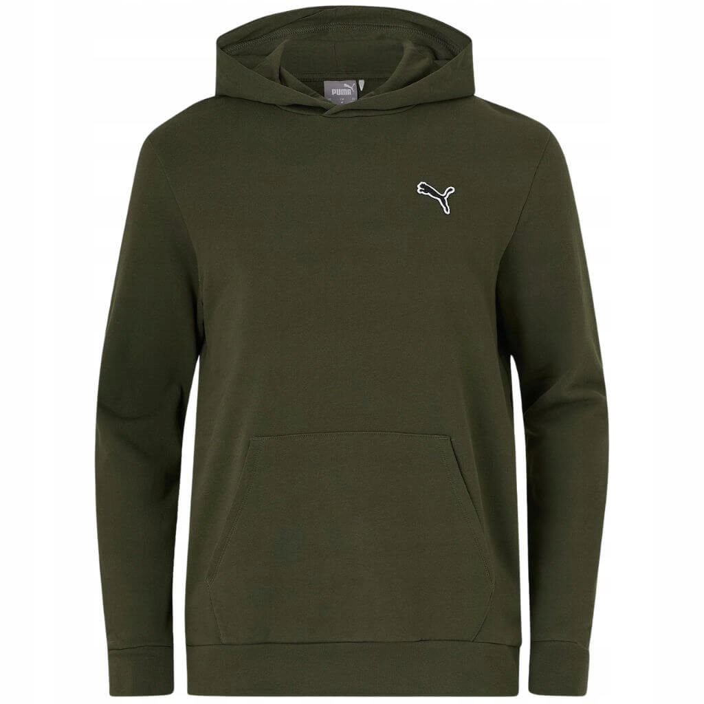 pánská mikina s kapucí kapucí Puma Better Essentials zelená s klokanka S