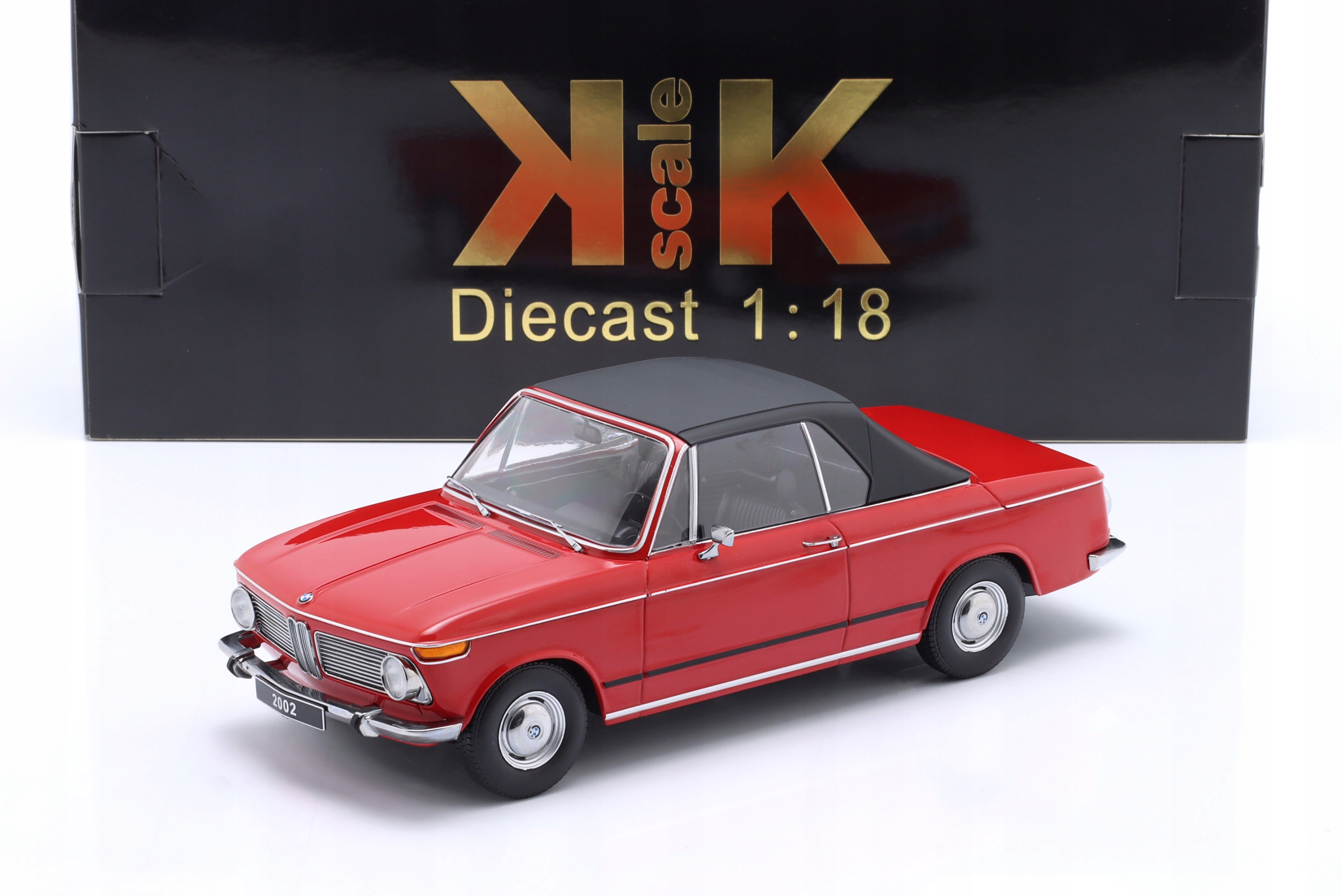 Kk Scale Bmw 2002 Cabriolet 1971 Red 1:18