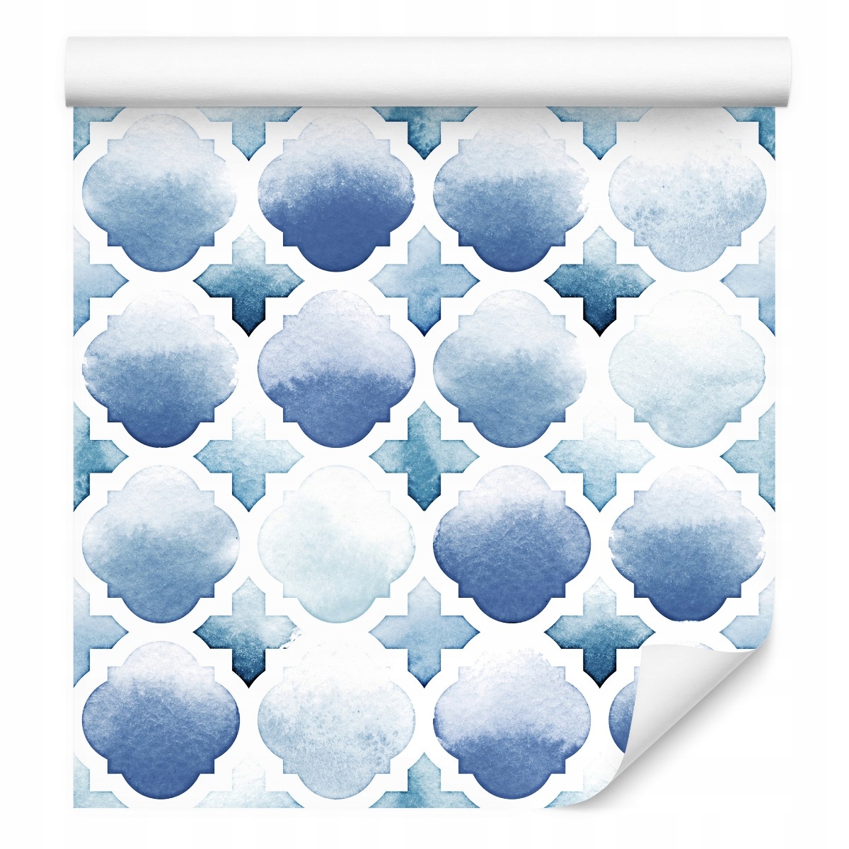 Tapeta do obývacího pokoje Malované ornamenty Akvarel Dekor