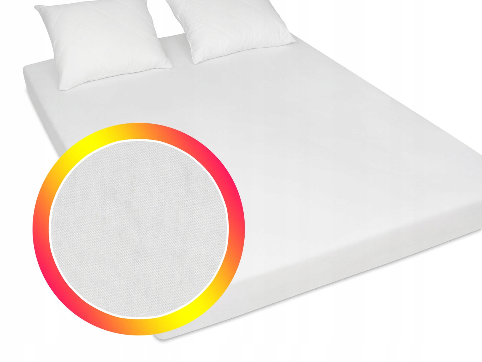 

Prześcieradło z gumką bardzo grube białe 180x200