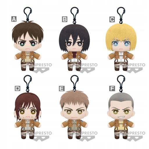 Banpresto Attack On Titan Plyšák Tomonui Sada 9 plyšových hraček 15 cm