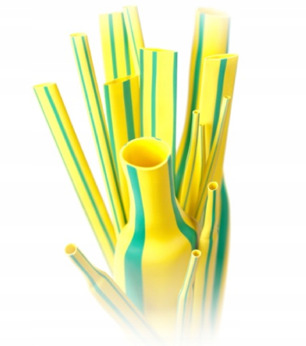 10x Rurka termokurczliwa żółto-zielona RTS 2,4/1,2