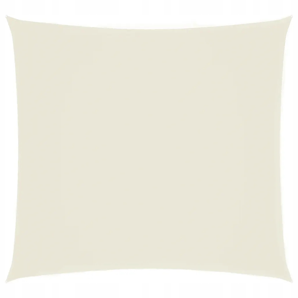 Sluneční plachta 6x6 m krémová z tkaniny Oxford s Pu povlakem