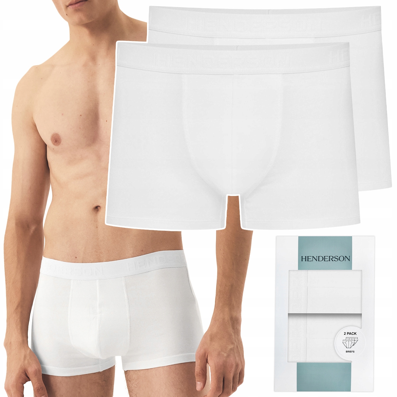 Pánské boxerky 2-PAK Sportovní šortky Pohodlné Dlouhé Nohavice Henderson 3XL