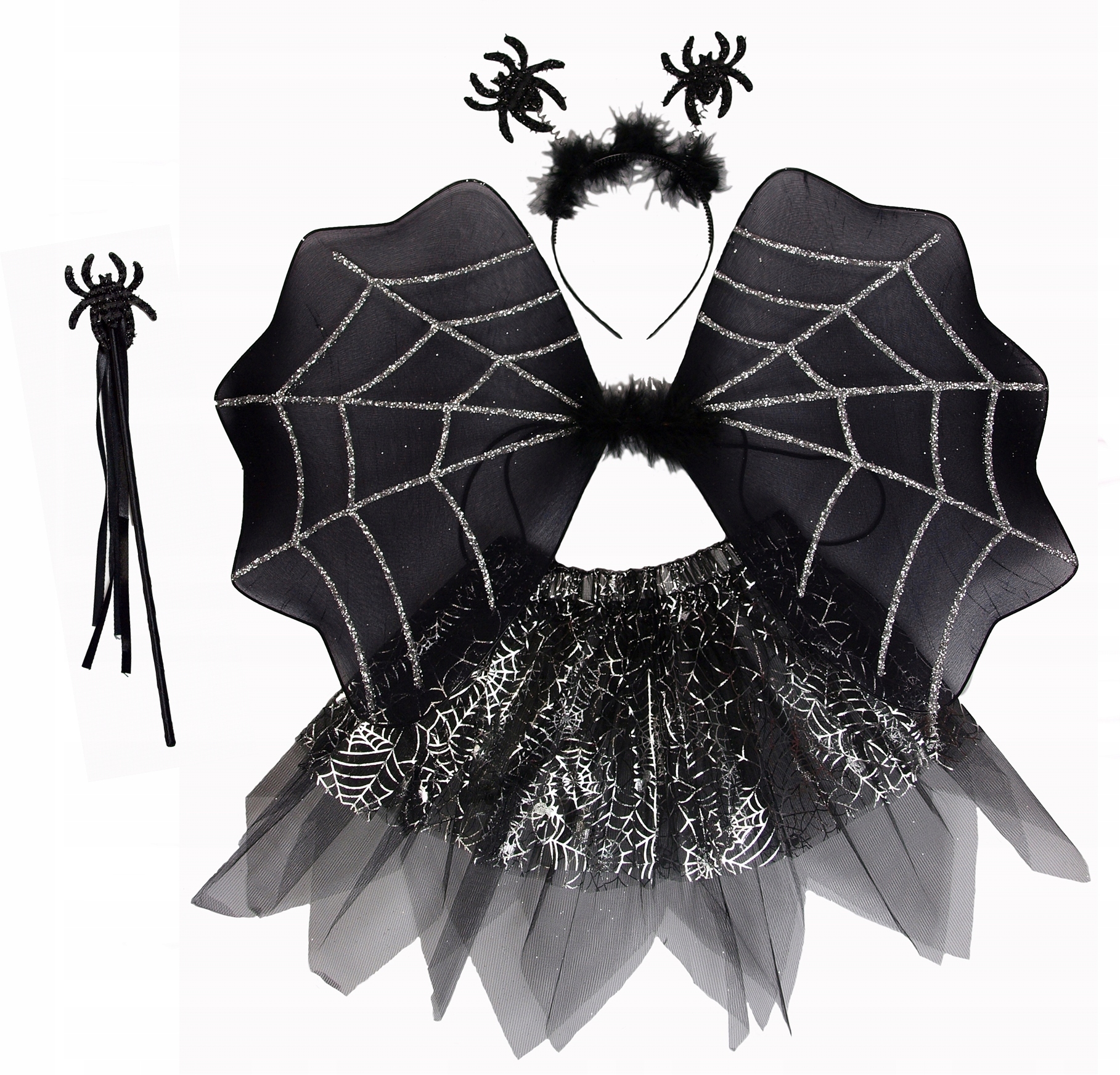 STRÓJ CZAROWNICA PAJĘCZARKA WRÓŻKA nietoperz PAJĄK
