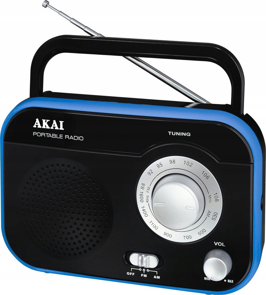 Rádio Akai, PR003A-410, Am/fm, černá, 1 W Rms