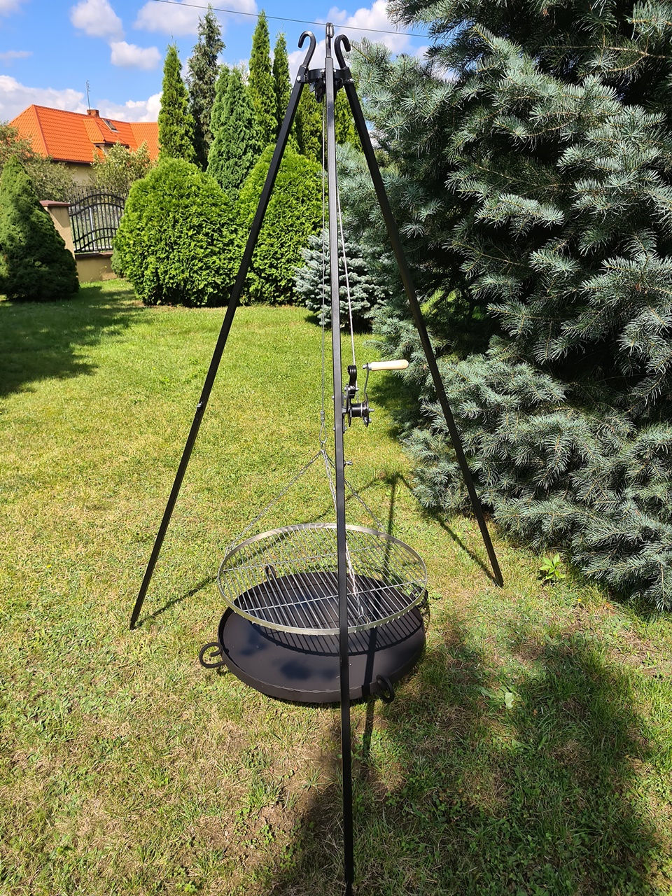 GRILL OGRODOWY TRÓJNÓG PALENISKO RUSZT KOMPLET 70 Producent Grill