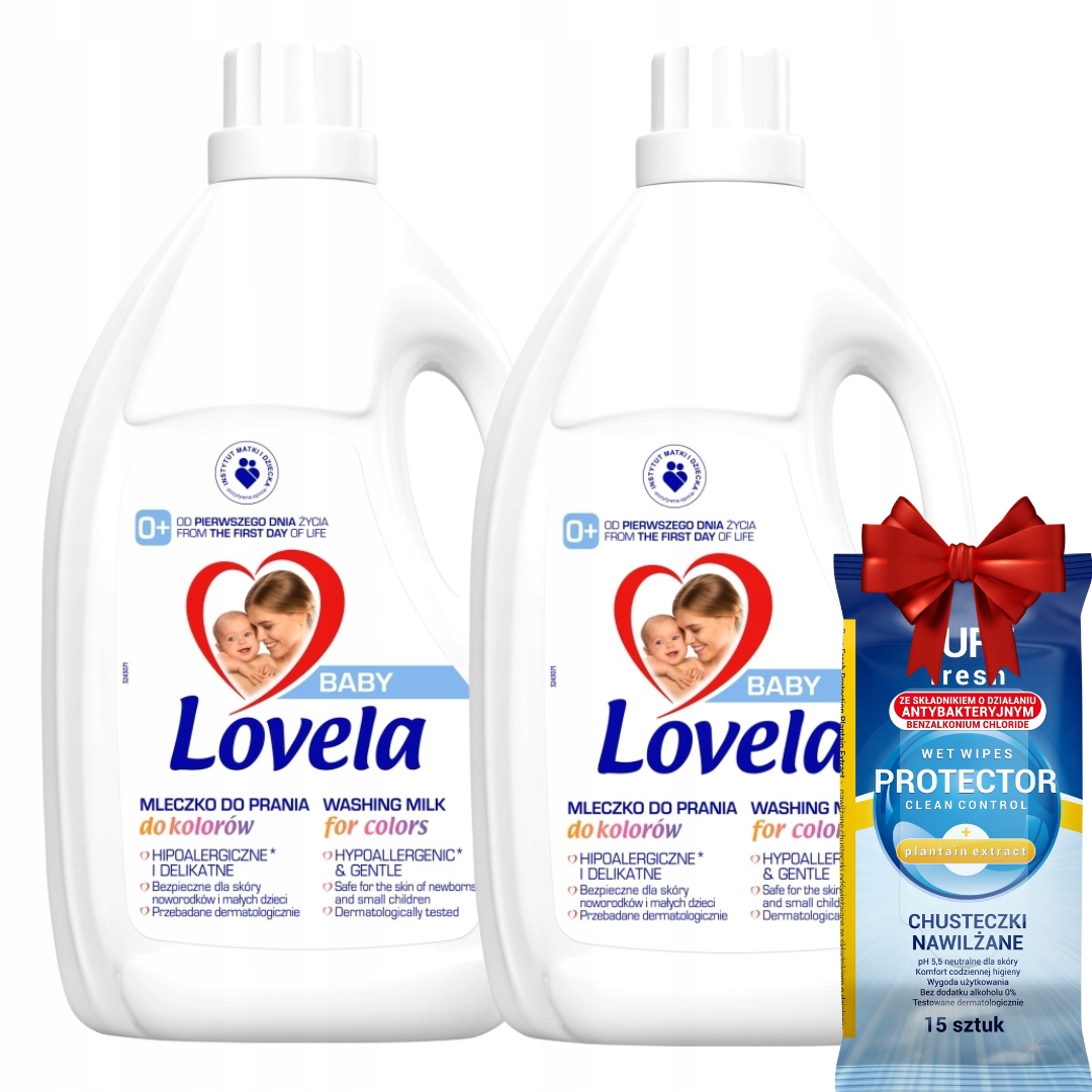 Lovela Baby Mleczko do Prania Koloru 4,5L x2 (100 prań)