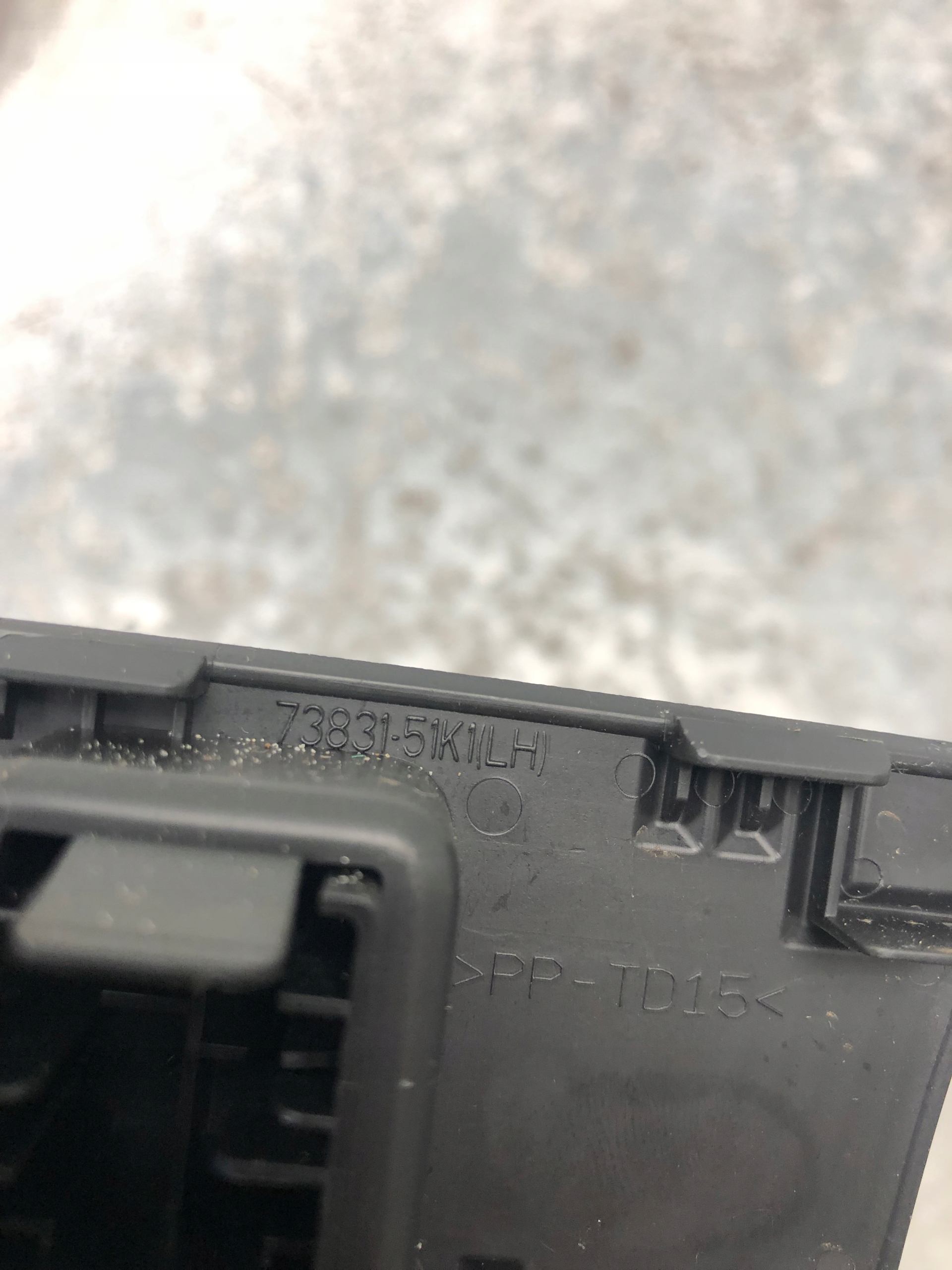 PANEL Regulations- Leuchten OPEL AGILA B 73831-51K1