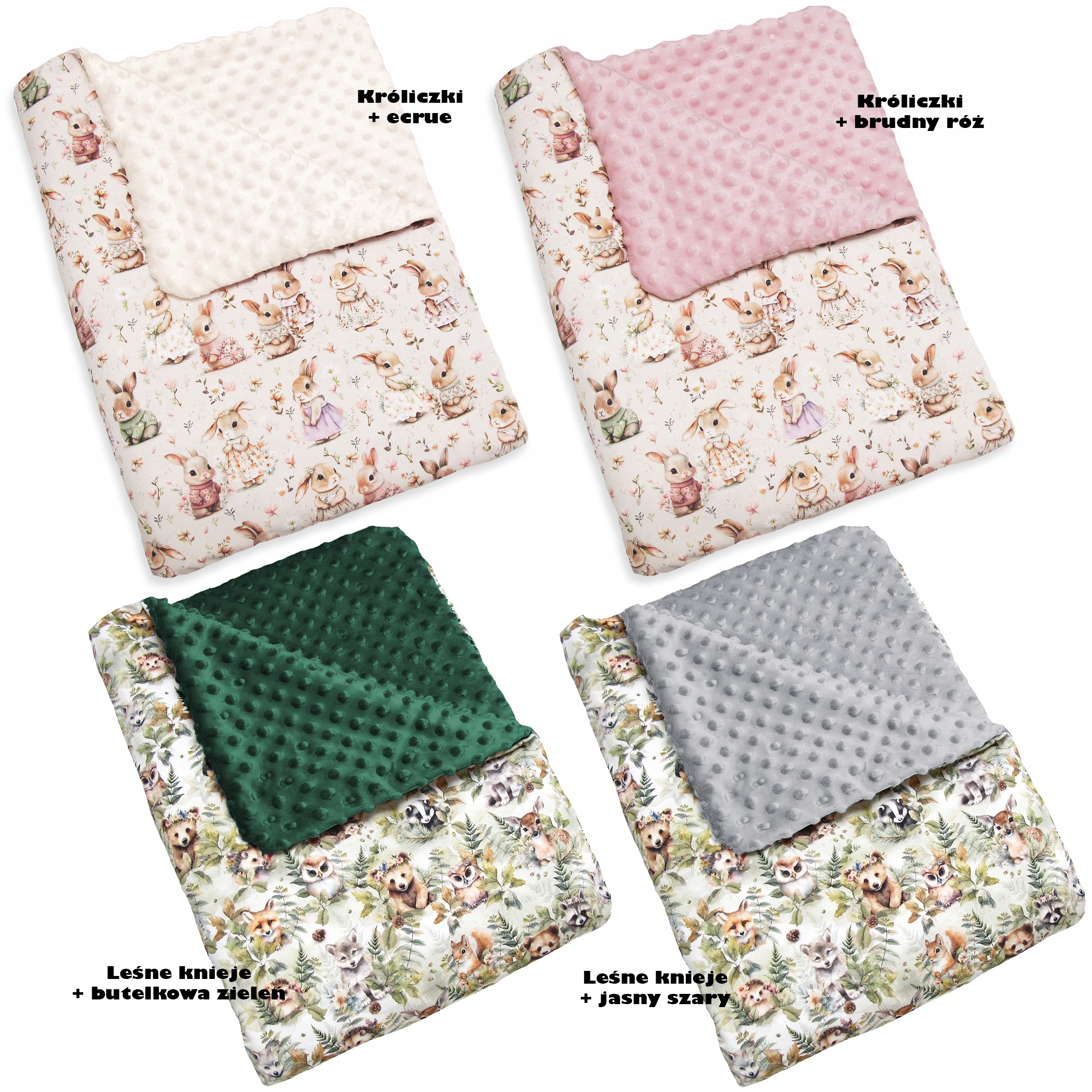 ORGANIZER do łóżeczka __ 60x60 MINKY __ PREMIUM Marka Dot-and-panda