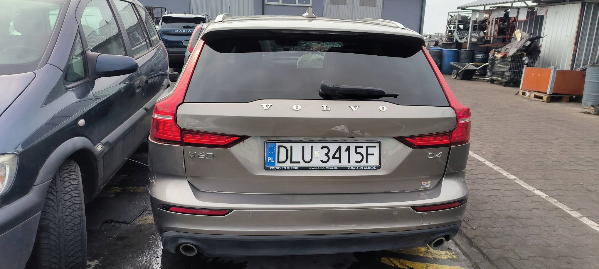 trunk door boot 727 (PEBBLE GREY) VOLVO V60 II