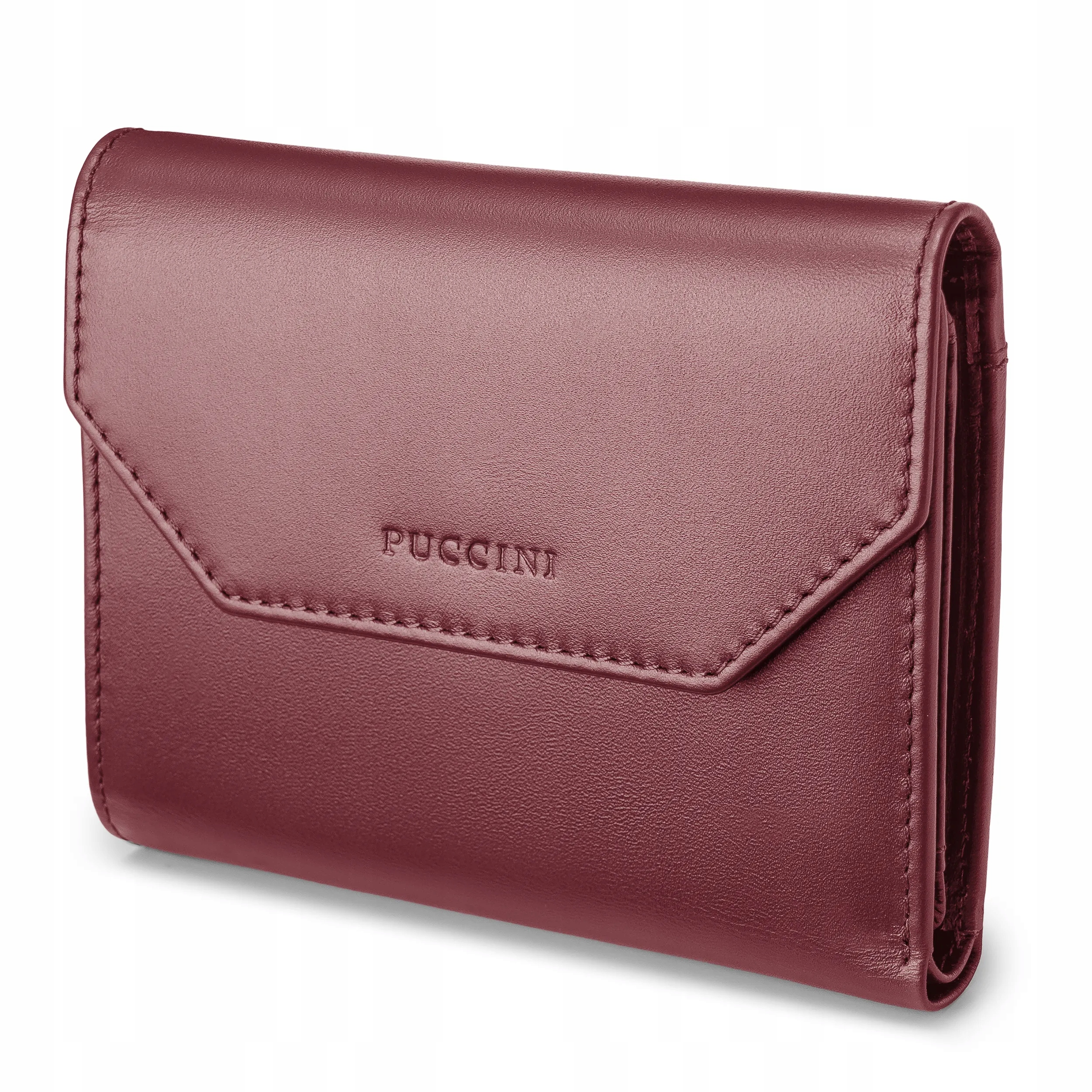 Dámská kožená peněženka na Dárek Rfid Puccini Bordová VC90150-3B