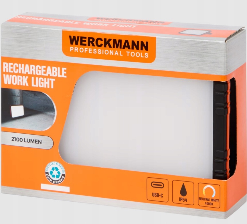 Bezprzewodowa lampa robocza Werckmann 2100lm