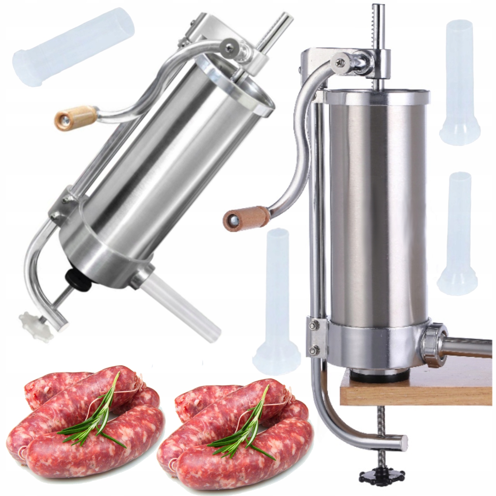 Vertikální Plnička Na Klobásy 3 Kg, Sada Nálevek