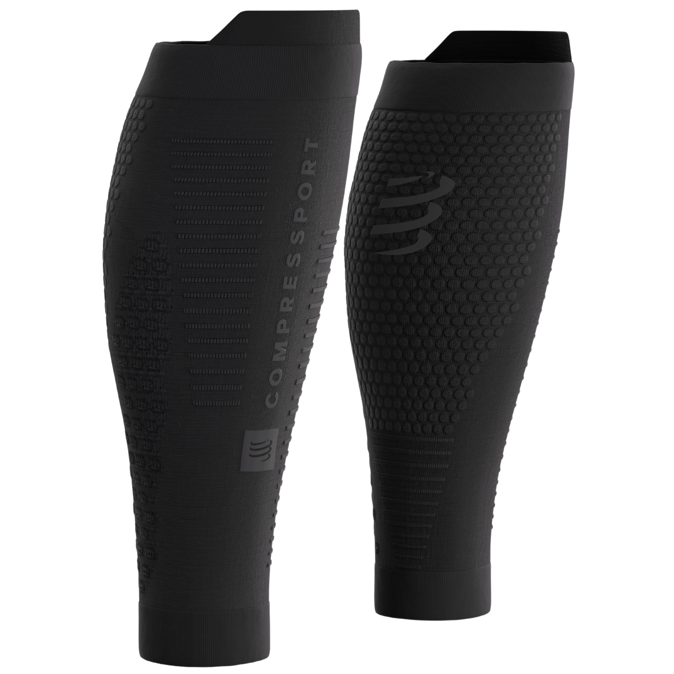 Opaski Kompresyjne na Łydki Lekkie Compressport R2V3 Czarne T4
