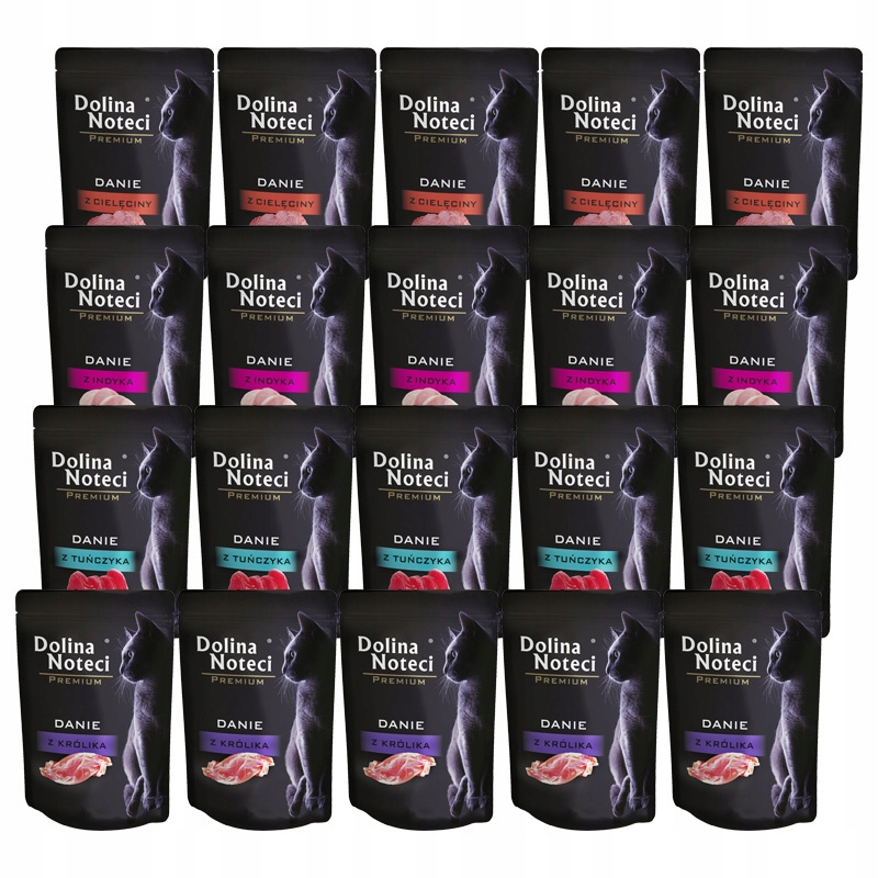 Mokra karma dla kotów Dolina Noteci Premium mix dań 20 x 85 g
