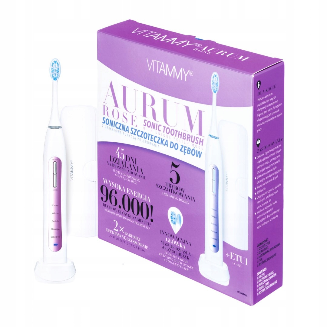 

Vitammy Aurum Rose Soniczna szczoteczka
