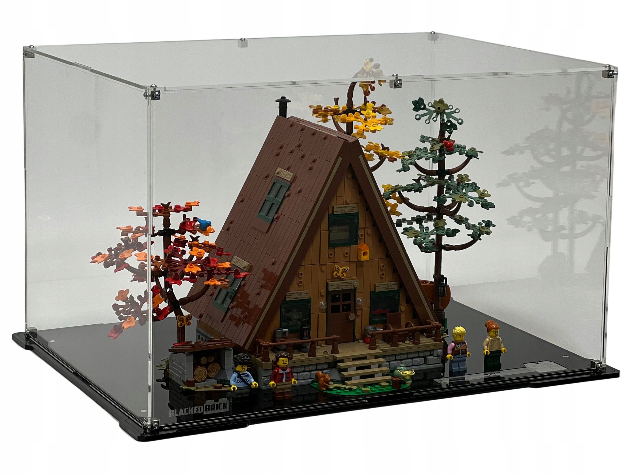 Vitrína Blacked Brick pre Lego 21338 Ideas Chatka v tvare písmena A
