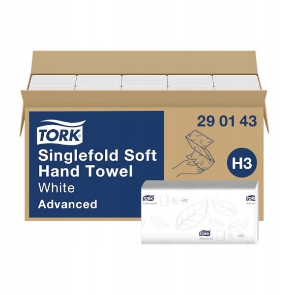 Levně Skládané pap. ručníky Tork Advanced H3,2vrs,3750ks