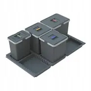 Levně Elletipi Metropolis 15+10+10+6 L Výsuvný odpadkový koš pro zabudování