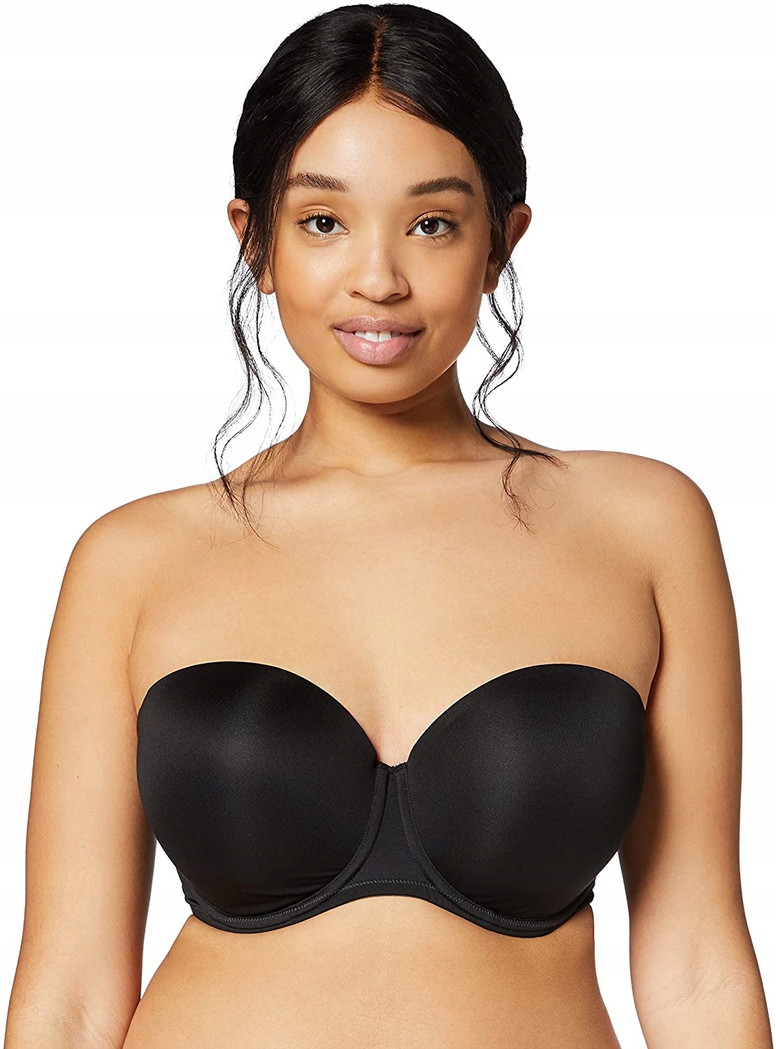 

Biustonosz Stanik Mikrofibra Bez Ramiączek Czarny