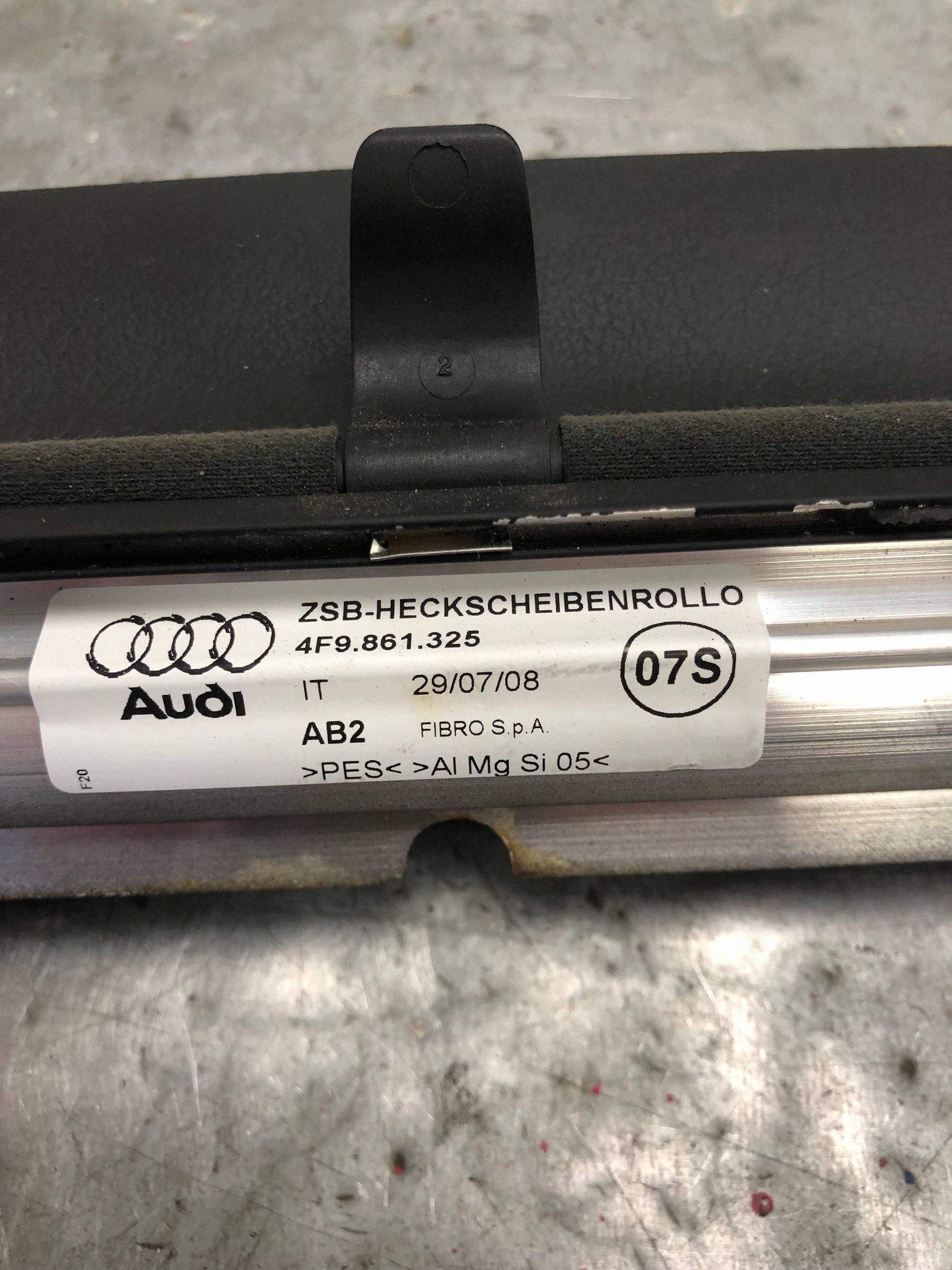 blinds bonnet boot AUDI A6 C6 KOMBI 4F9861325
