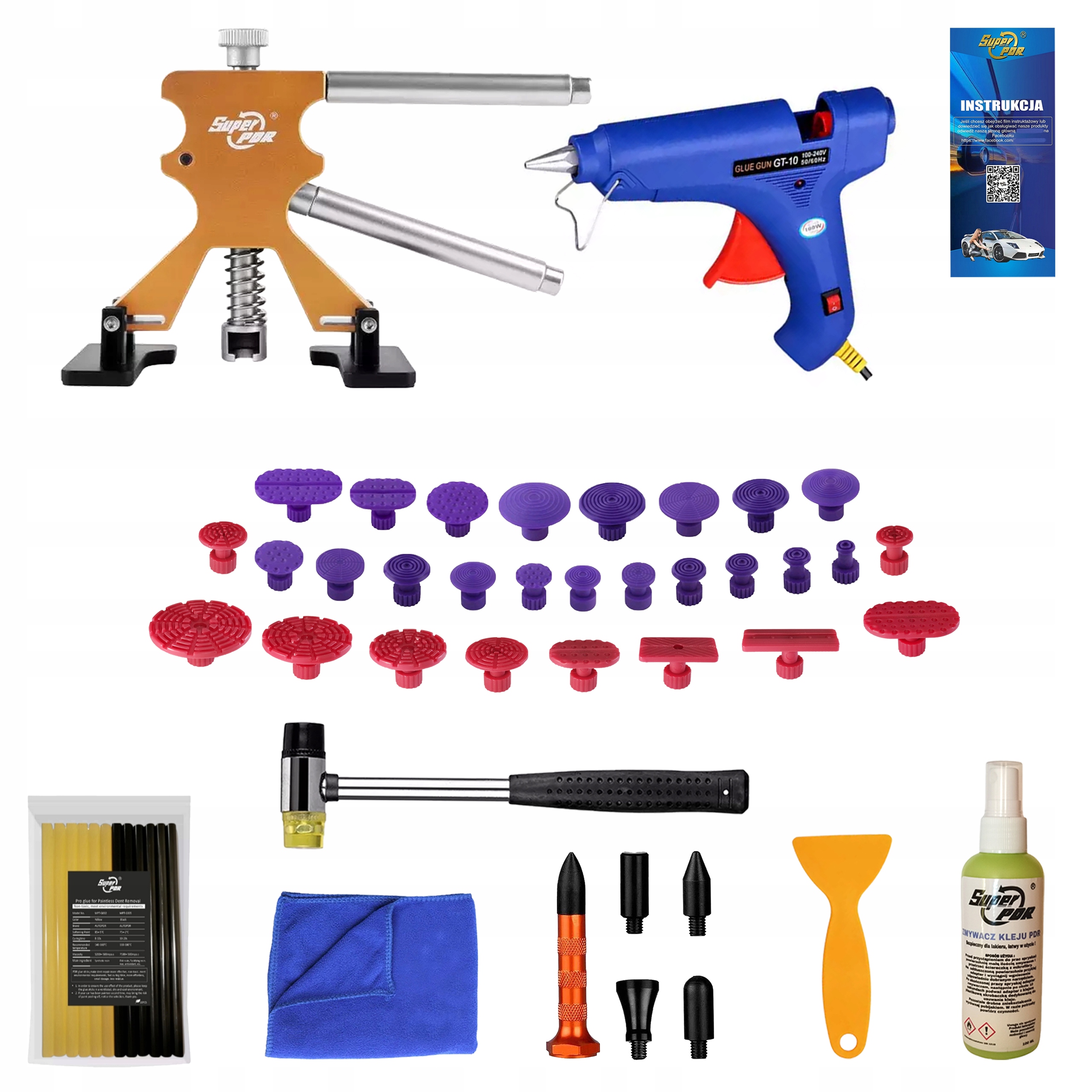 Sada Pdr Vytahování odstraňování promáčklin karoserie