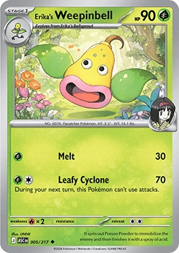Ascended Heroes 005/217 Erika's Weepinbell