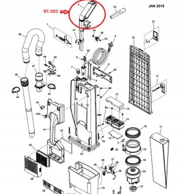 Levně Rukojeť Pro BT350 Plast Černá