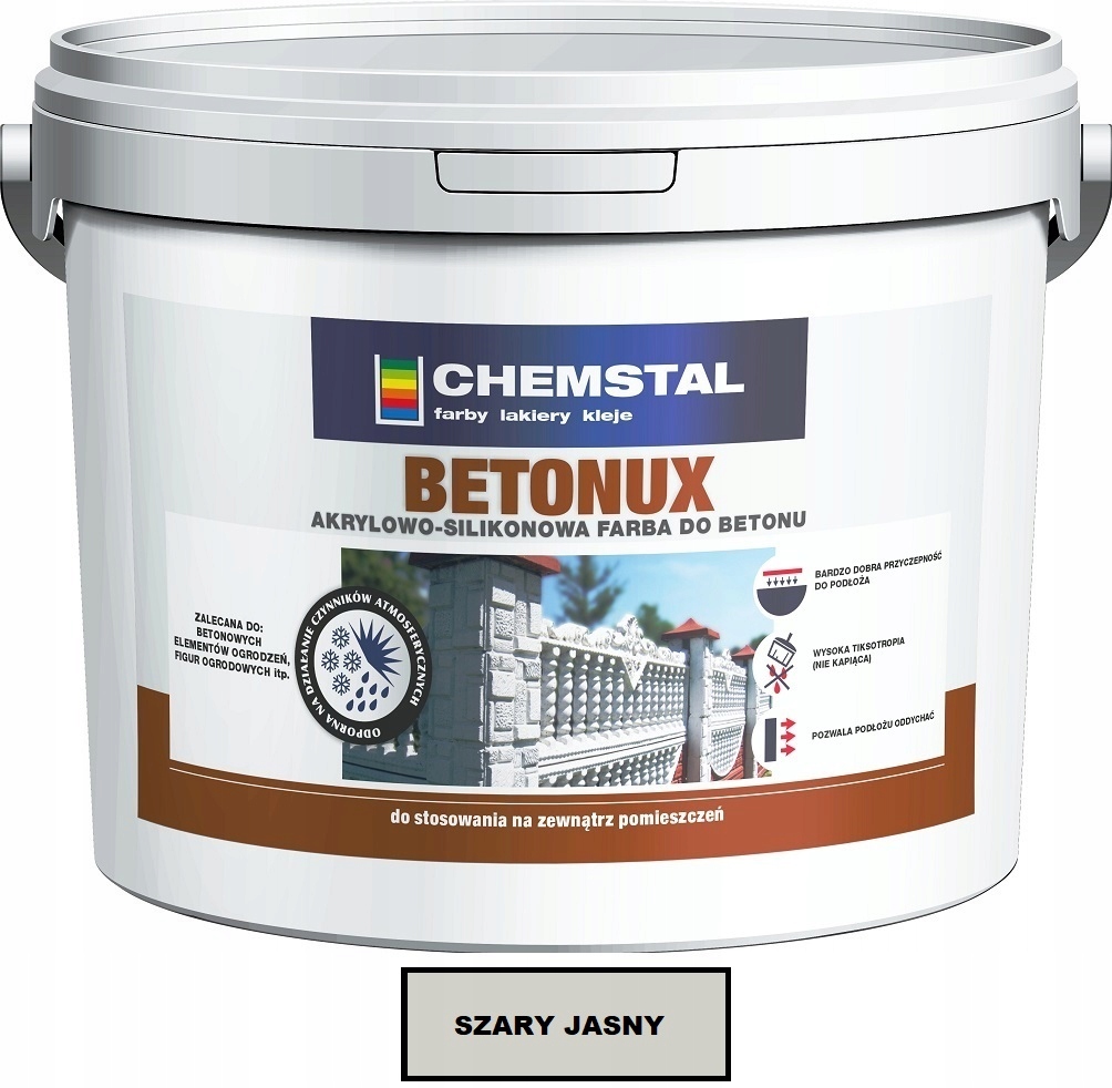 Chemstal Farba Do Betonu Betonux Szary Jasny 5L