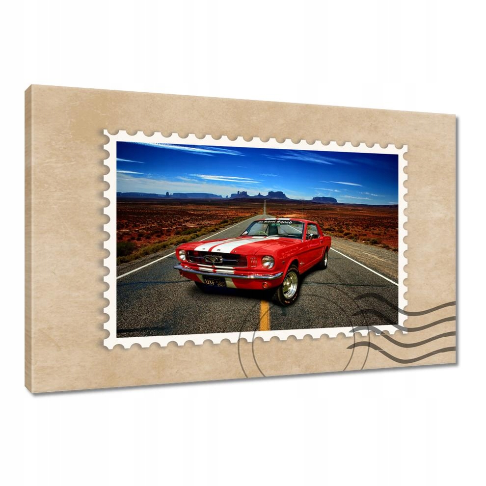 

Obrazy 120x80 Czerwony Ford Mustang Usa